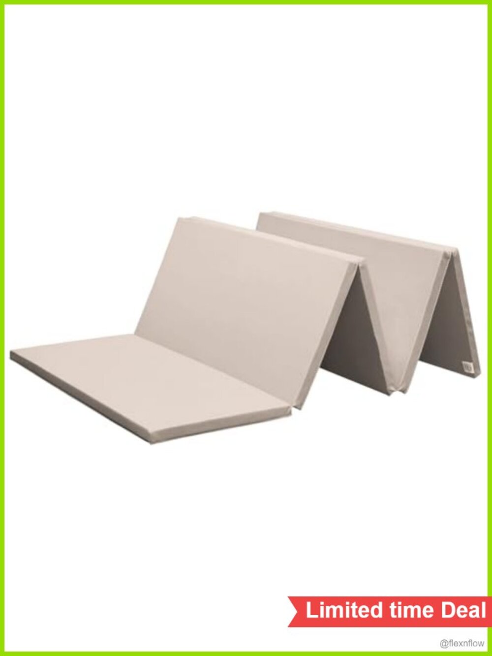 Folding Gymnastics Mat 75x31x1.2 EPE Foam Exercise Yoga Stretch Soundproof
